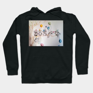 Koala Watercolor Painting, The Koalas Birthday Party! Hoodie